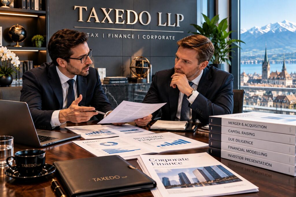 Dedicated Advice on Corporate Finance at TAXEDO LLP.